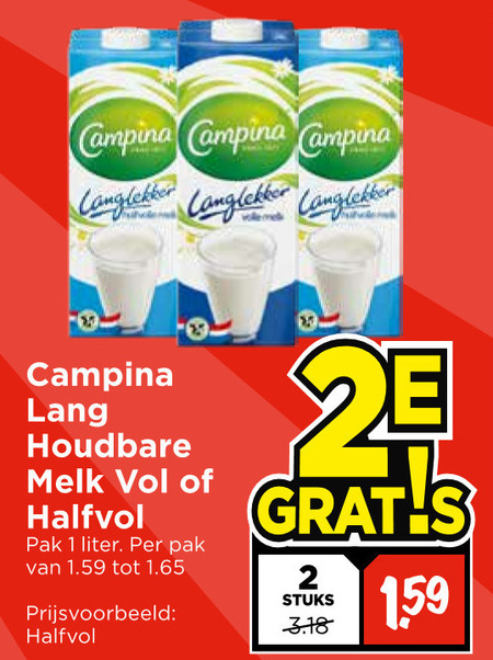 Campina Melk Folder Aanbieding Bij Vomar Details