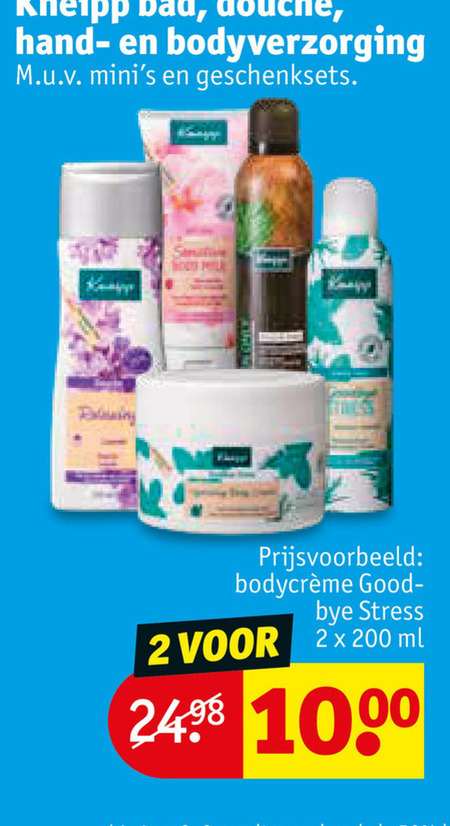 Kneipp Bodylotion Douchegel Folder Aanbieding Bij Kruidvat Details