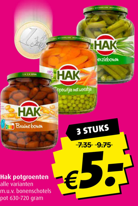 Hak Groenteconserven Bruine Bonen Folder Aanbieding Bij Boni Details