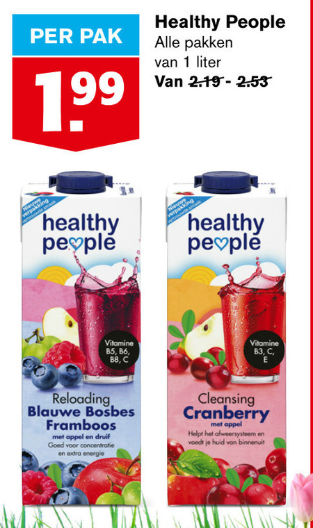 Healthy People Vruchtensap Folder Aanbieding Bij Hoogvliet Details