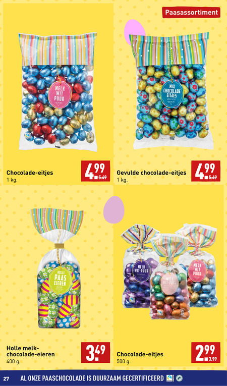 Paaseitjes Folder Aanbieding Bij Aldi Details