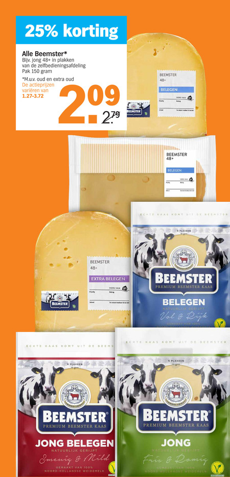 Beemster Kaas Kaasplakken Folder Aanbieding Bij Albert Heijn Details