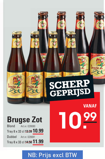 Brugse Zot Speciaalbier Folder Aanbieding Bij Sligro Details