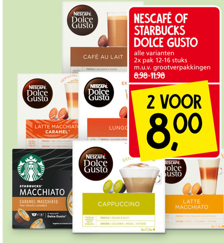 Nescafe Dolce Gusto Capsules Folder Aanbieding Bij Jan Linders Details