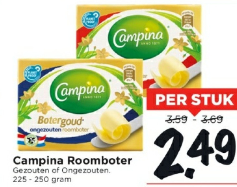 Campina Roomboter Folder Aanbieding Bij Vomar Details