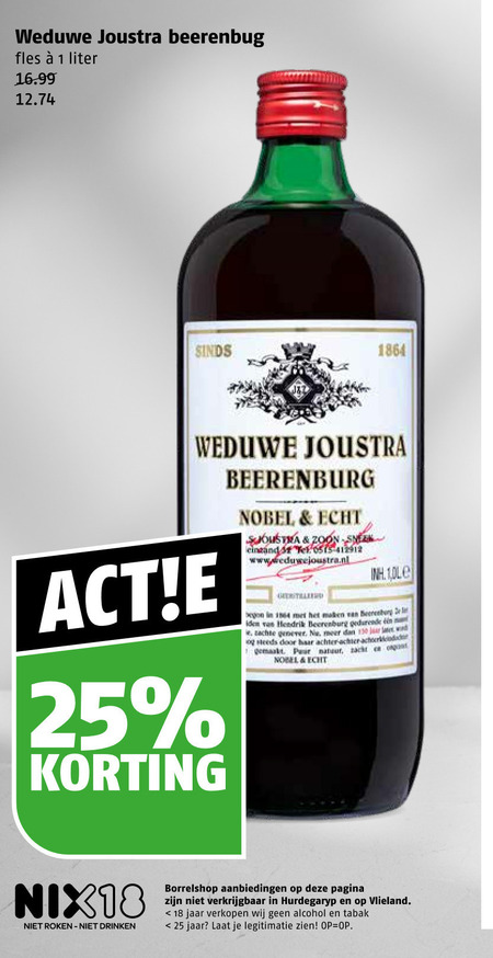 Weduwe Joustra Berenburg Folder Aanbieding Bij Poiesz Details