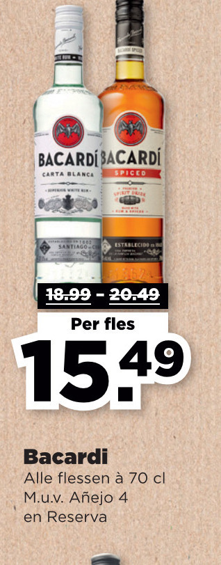 Bacardi Rum Folder Aanbieding Bij Plus Details