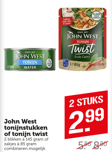 John West Tonijn In Blik Folder Aanbieding Bij Coop Details