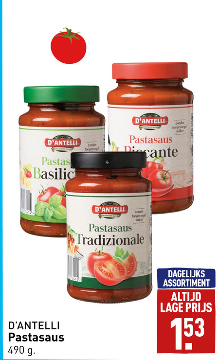 Pastasaus Folder Aanbieding Bij Aldi Details