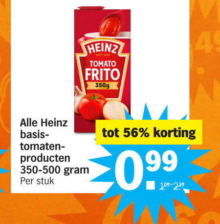 Heinz Tomatenblokjes Tomatenpuree Folder Aanbieding Bij Albert Heijn