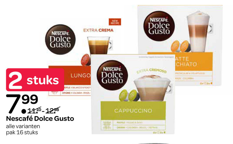 Nescafe Dolce Gusto Capsules Folder Aanbieding Bij Spar Details