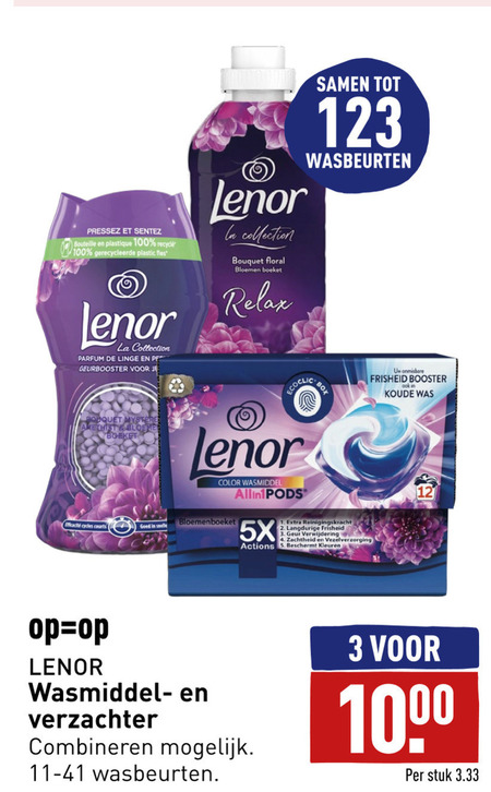 Lenor Wasmiddel Wasverzachter Folder Aanbieding Bij Aldi Details