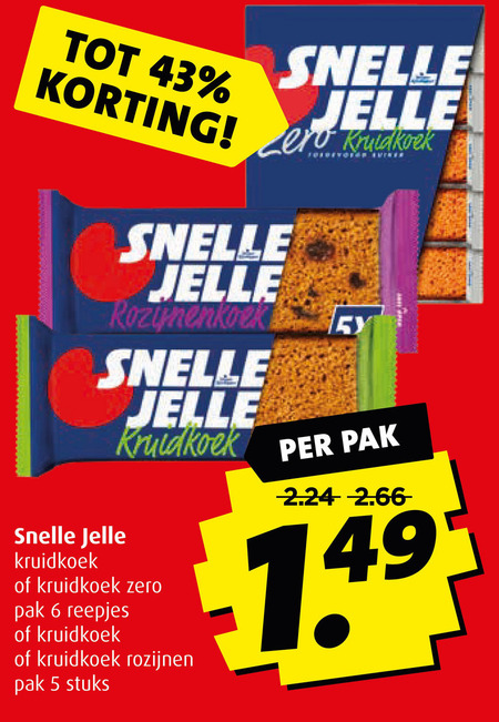 Snelle Jelle Ontbijtkoekreep Folder Aanbieding Bij Boni Details