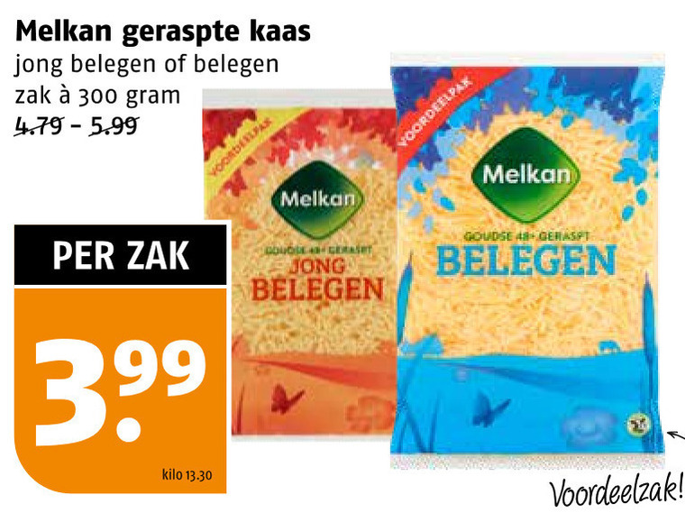 Melkan Geraspte Kaas Folder Aanbieding Bij Poiesz Details