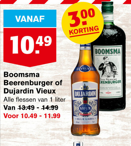 Boomsma Berenburg Vieux Folder Aanbieding Bij Hoogvliet Details