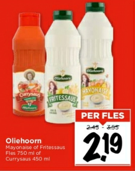 Oliehoorn Mayonaise Fritessaus Folder Aanbieding Bij Vomar Details