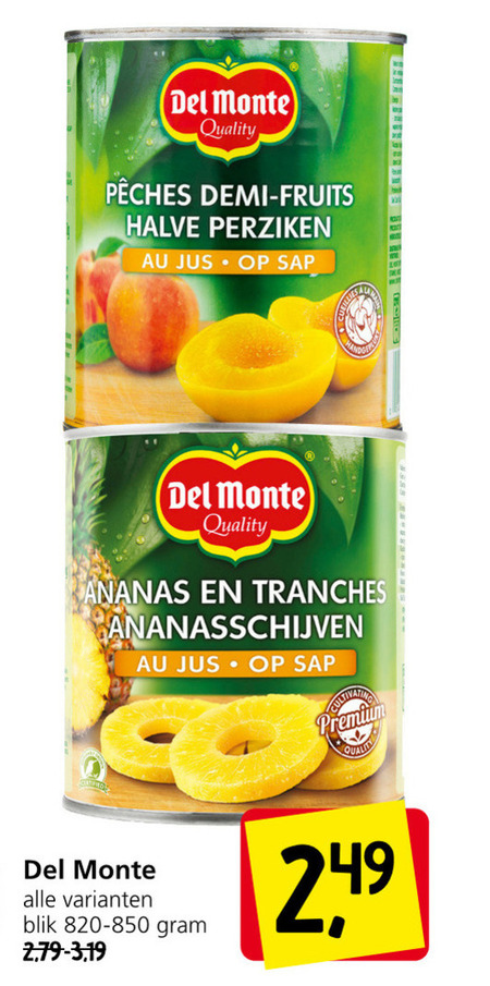 Del Monte Perziken Ananasschijven Folder Aanbieding Bij Jan Linders