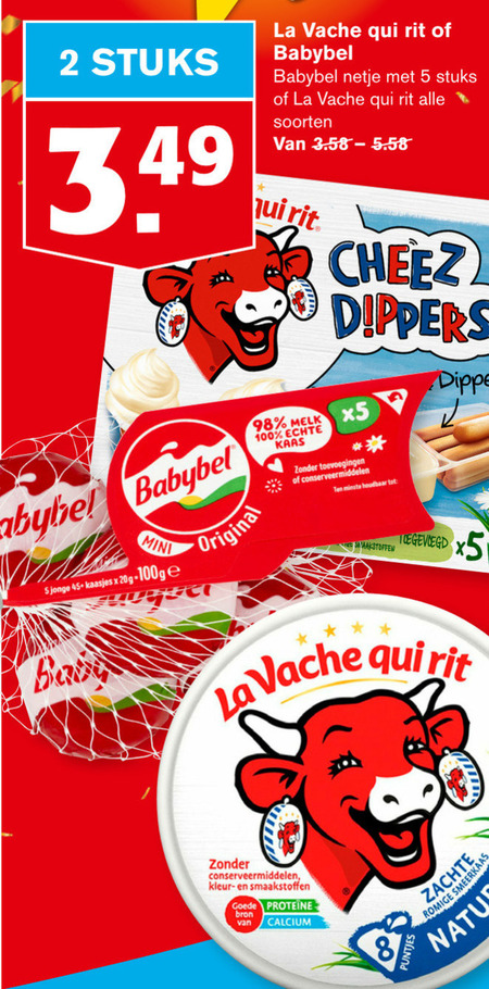 La Vache Qui Rit Kaassnacks Smeerkaas Folder Aanbieding Bij Hoogvliet