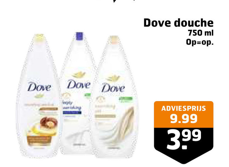 Dove Douchegel Folder Aanbieding Bij Trekpleister Details