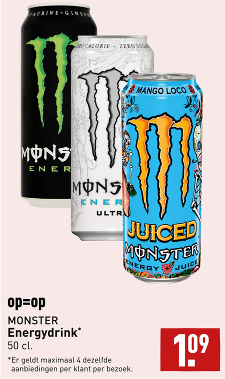 Monster Energiedrank Folder Aanbieding Bij Aldi Details