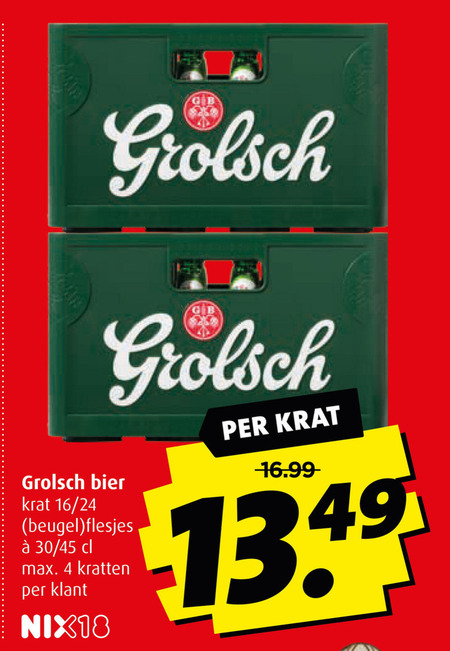 Grolsch Krat Bier Folder Aanbieding Bij Boni Details