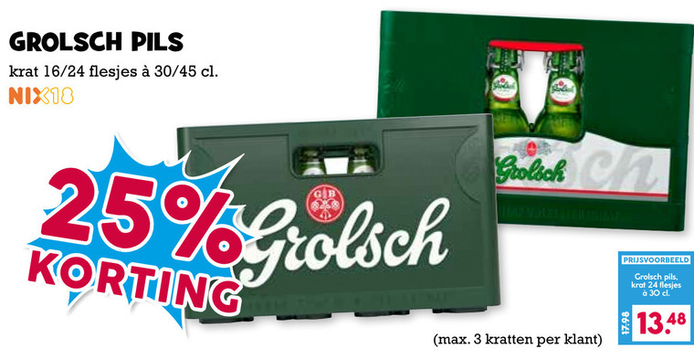 Grolsch Krat Bier Folder Aanbieding Bij Boons Markt Details