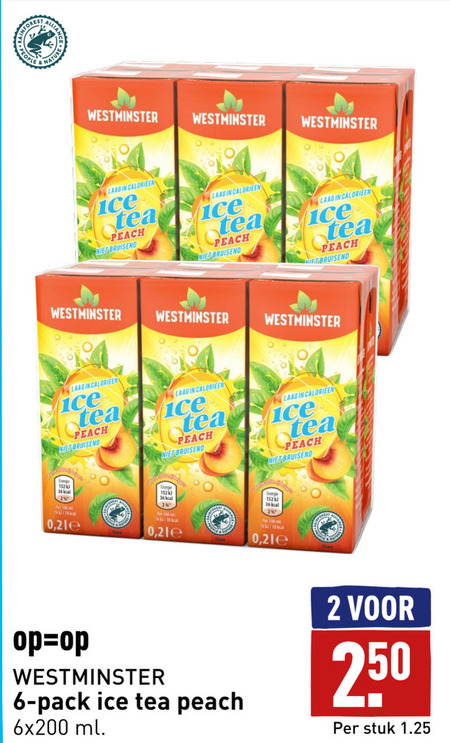 Westminster Ice Tea Folder Aanbieding Bij Aldi Details