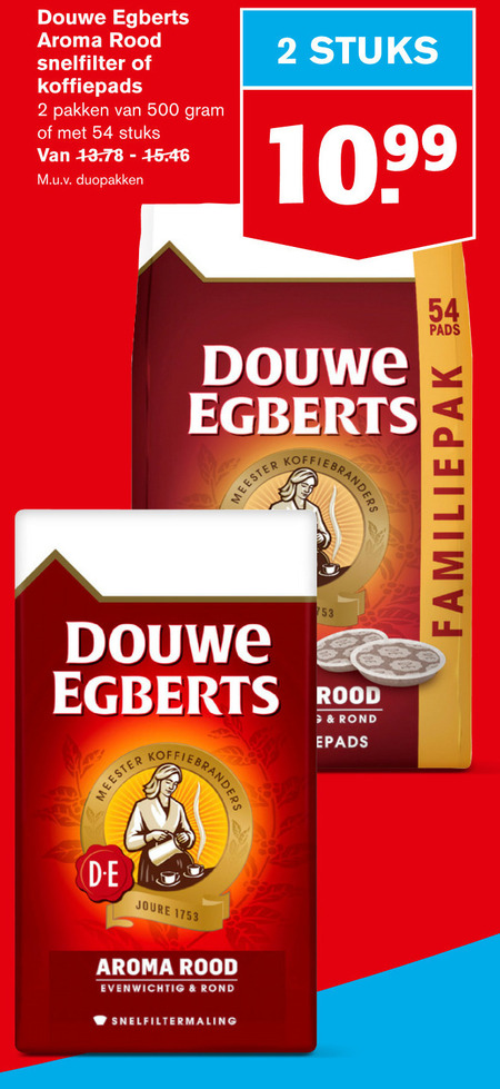 Douwe Egberts Koffiepad Koffie Folder Aanbieding Bij Hoogvliet Details