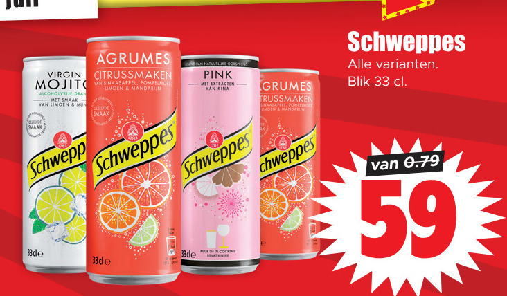 Schweppes Frisdrank Folder Aanbieding Bij Dirk Details