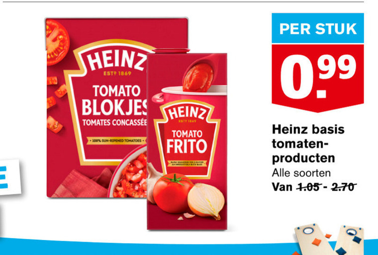 Heinz Tomatenpuree Tomatenblokjes Folder Aanbieding Bij Hoogvliet