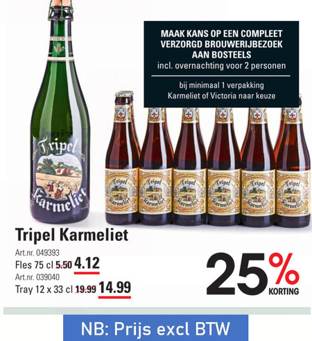 Karmeliet Speciaalbier Folder Aanbieding Bij Sligro Details