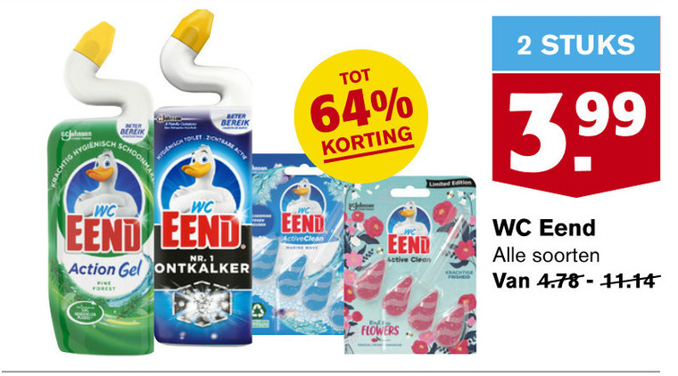 WC Eend Toiletblok Toiletreiniger Folder Aanbieding Bij Hoogvliet