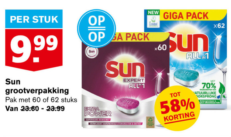 Sun Vaatwasmiddel Folder Aanbieding Bij Hoogvliet Details