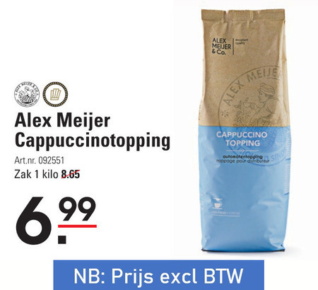 Alex Meijer Cacaopoeder Folder Aanbieding Bij Sligro Details