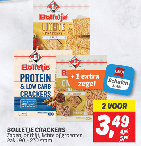 Bolletje Crackers Folder Aanbieding Bij Dekamarkt Details