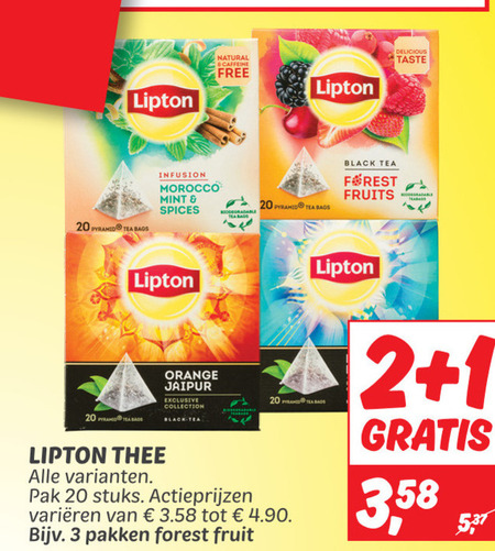 Lipton Thee Folder Aanbieding Bij Dekamarkt Details