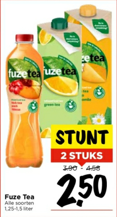 Fuze Tea Ice Tea Folder Aanbieding Bij Vomar Details