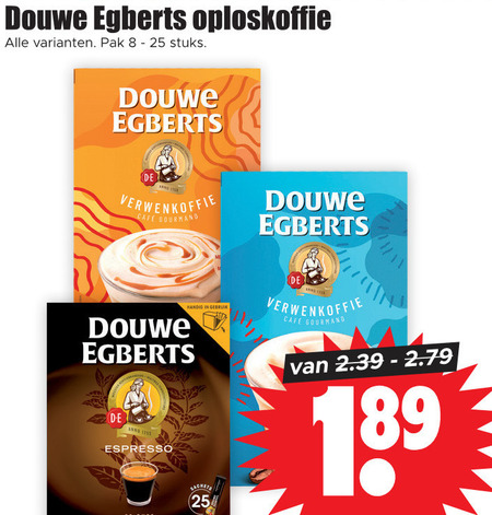 Douwe Egberts Oploskoffie Folder Aanbieding Bij Dirk Details