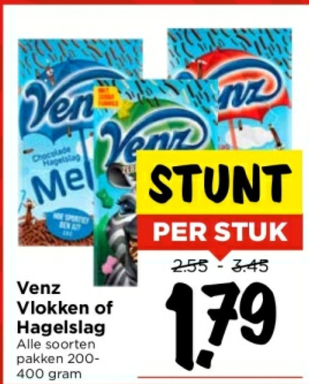 Venz Boterhamvlokken Hagelslag Folder Aanbieding Bij Vomar Details