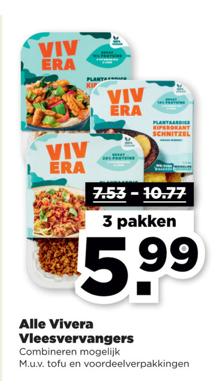 Vivera Vegetarisch Folder Aanbieding Bij Plus Details