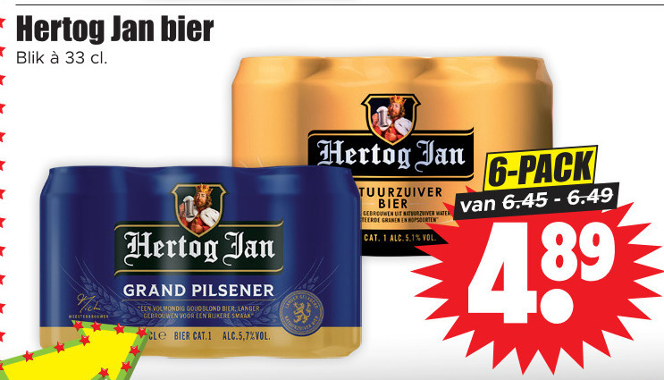 Hertog Jan Blikje Bier Folder Aanbieding Bij Dirk Details