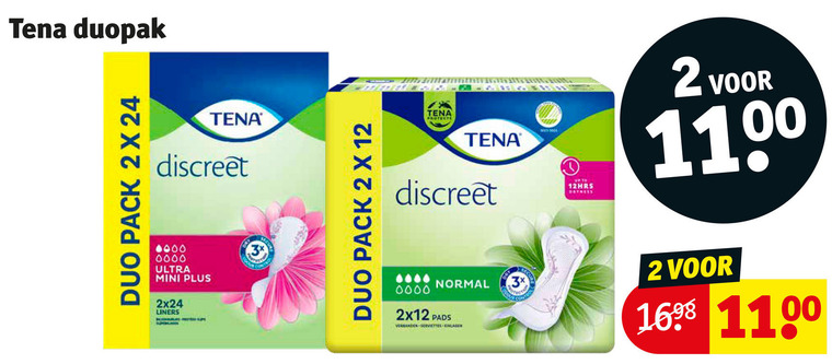 Tena Lady Incontinentieverband Folder Aanbieding Bij Kruidvat Details