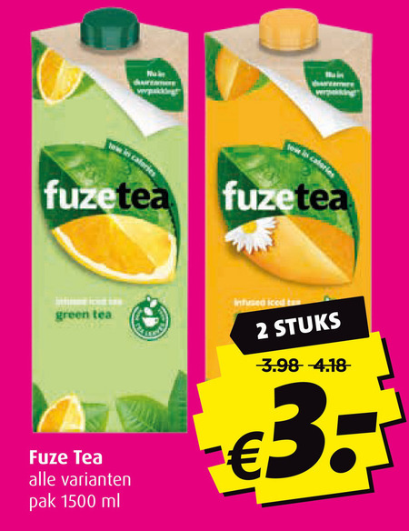 Fuze Tea Ice Tea Folder Aanbieding Bij Boni Details