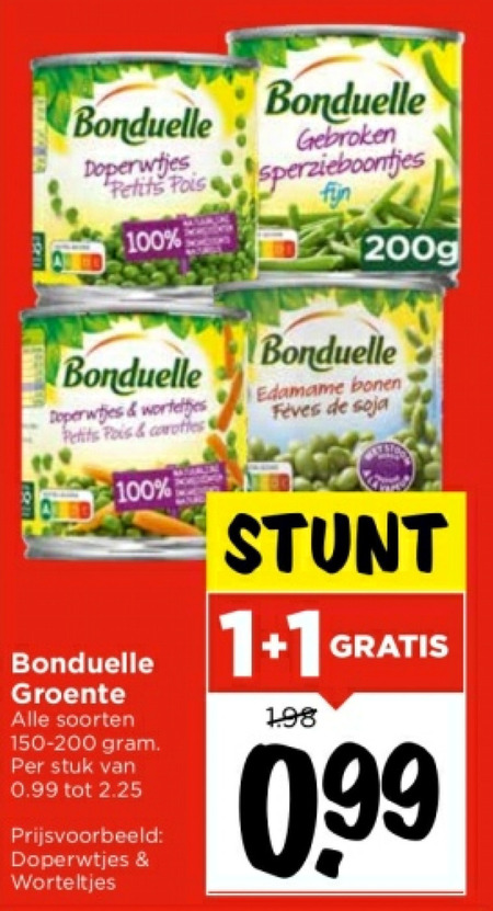 Bonduelle Groenteconserven Folder Aanbieding Bij Vomar Details