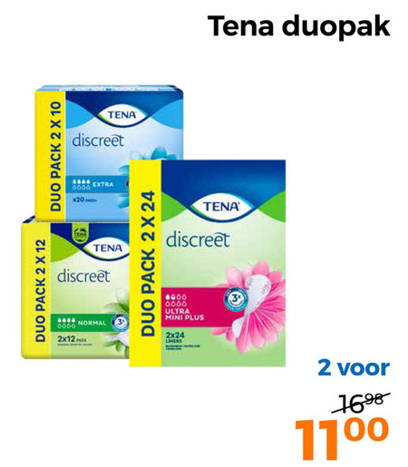 Tena Lady Incontinentieverband Folder Aanbieding Bij Trekpleister Details