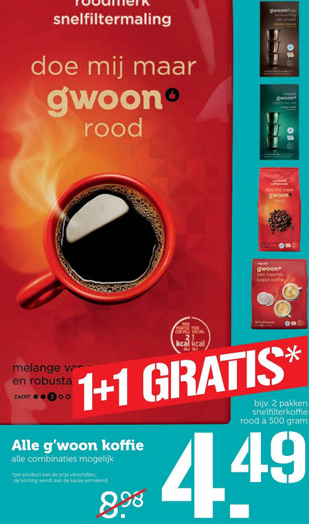 Gwoon Koffie Koffiecups Folder Aanbieding Bij Coop Details