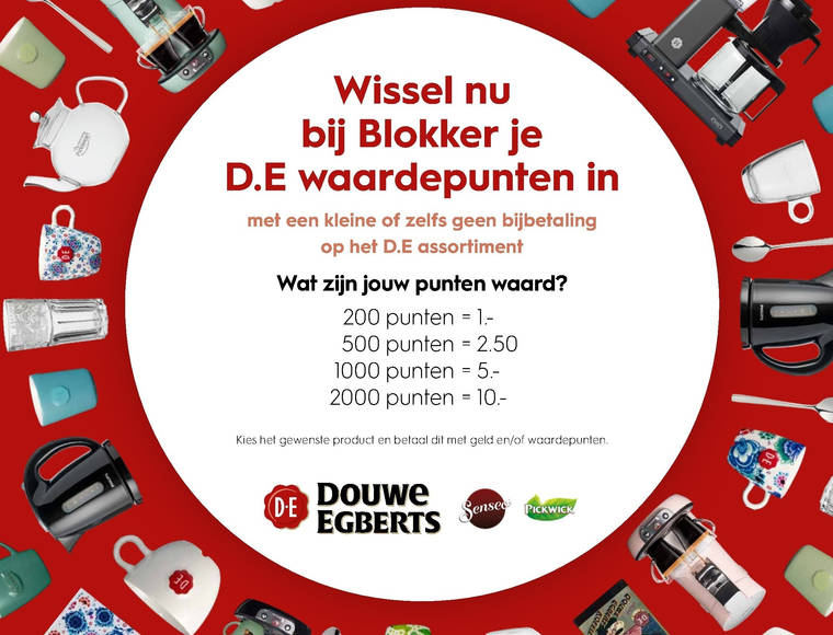 koffie, spaaraktie folder aanbieding bij Blokker