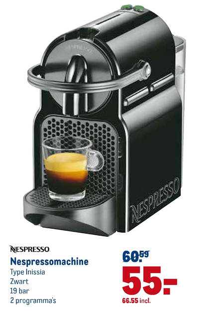 Blij gas Sjah Magimix nespresso apparaat folder aanbieding bij Makro - details