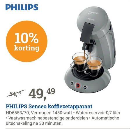 formaat Biscuit Probleem koffiepadmachine folder aanbieding bij BCC - details