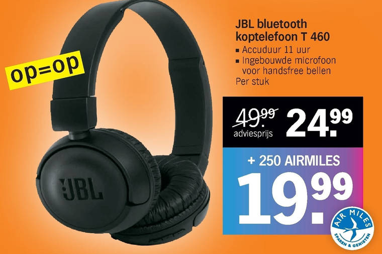 JBL koptelefoon folder aanbieding Albert Heijn - details